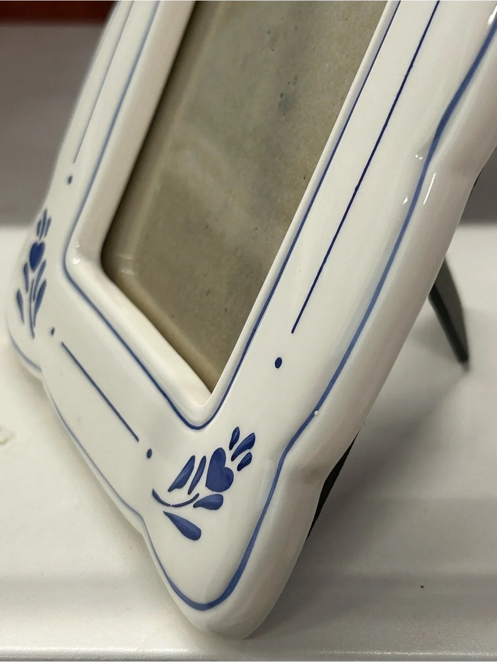 Vintage 1989 Fetco ceramic/porcelain French country picture frame
